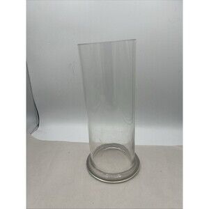 Vintage Glass Dimensions Highlight Hand Blown Glass 10 1/2 “ Oil Lamp Candle
